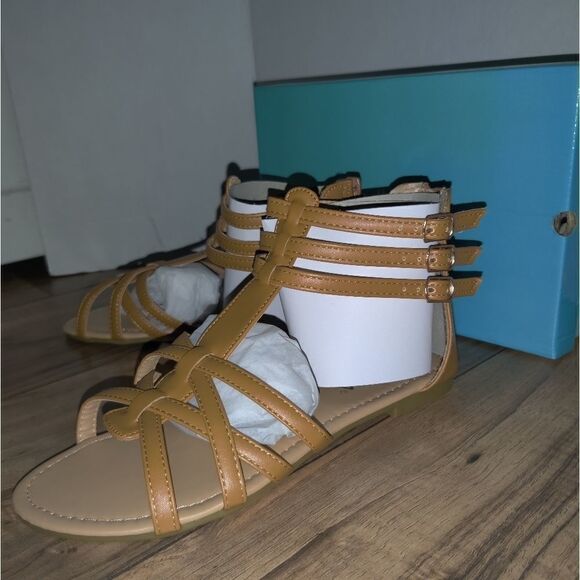 ANNA Gladiator Sandals Mavis-7 Tan Color Women's Size: 5½ NEW - Picture 2 of 7